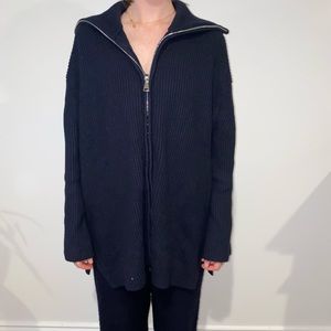 Knit Zippered Sweater